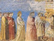 GIOTTO di Bondone The Marriage Procession of the Virgin oil painting
